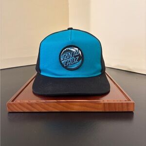 Santa Cruz Teal Blue and Black Cap